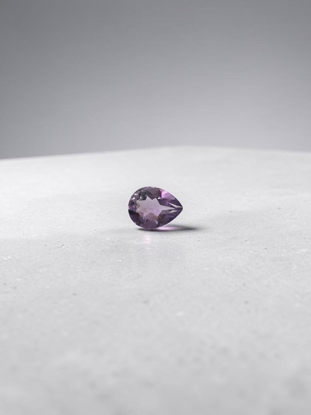 0.93 Carat Pear-Shaped Amethyst Gemstone - Live Show Listing